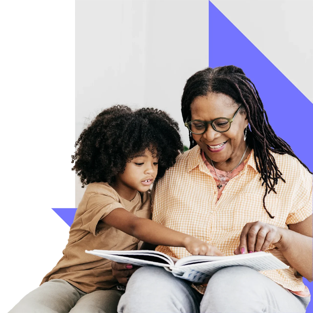 Adult reading a book while lying down
