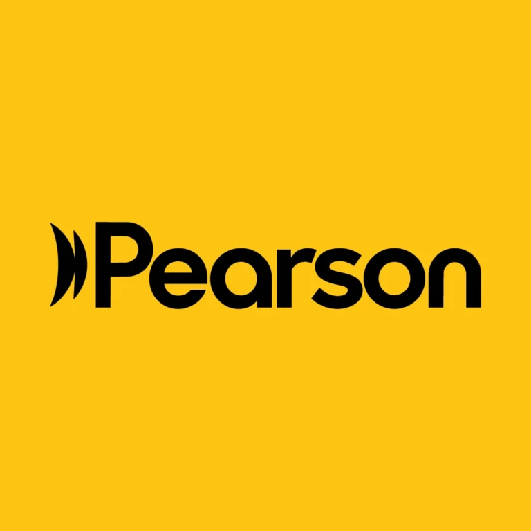 Pearson logo on yellow background