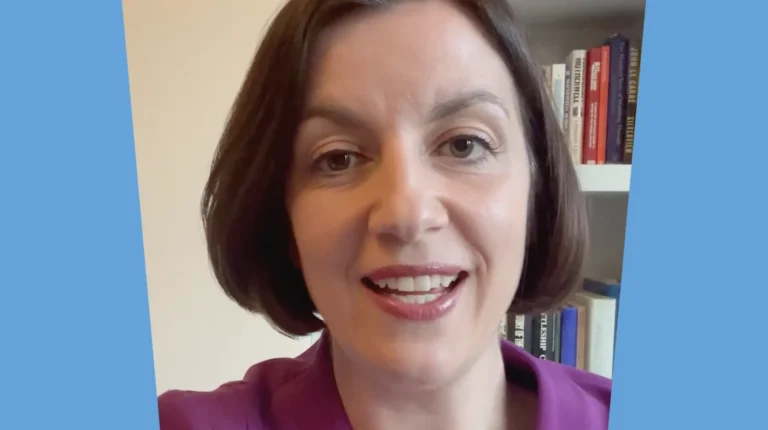 Education Secretary Bridget Phillipson talking to camera