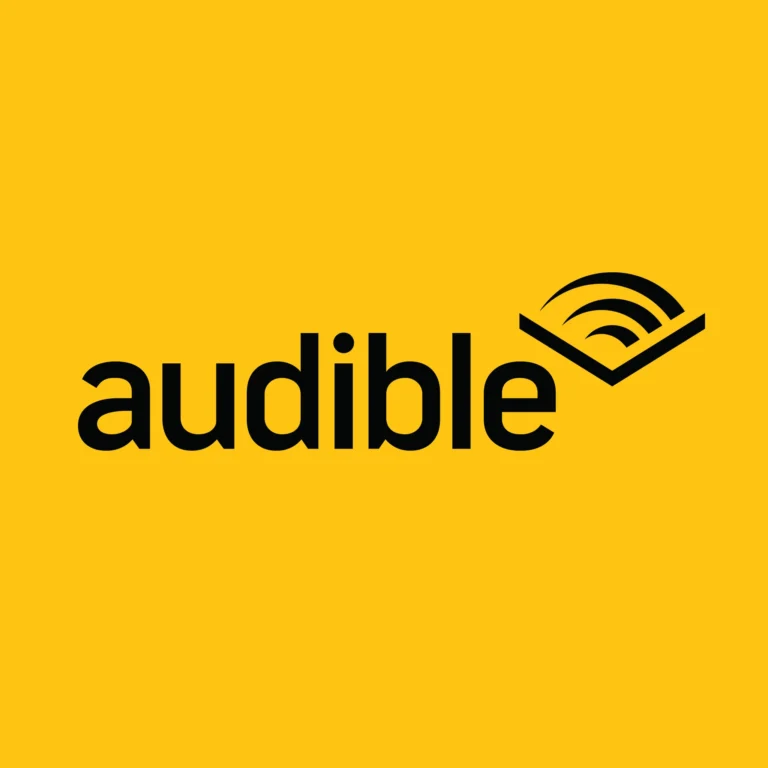 Audible logo on yellow
